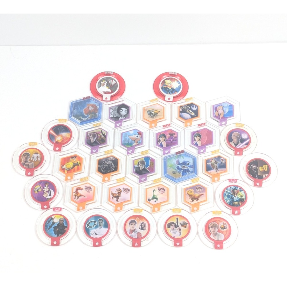 Disney Infinity Power Discs Lot‎ Star Wars Marvel Disney 1.0 2.0 3.0 Mixed